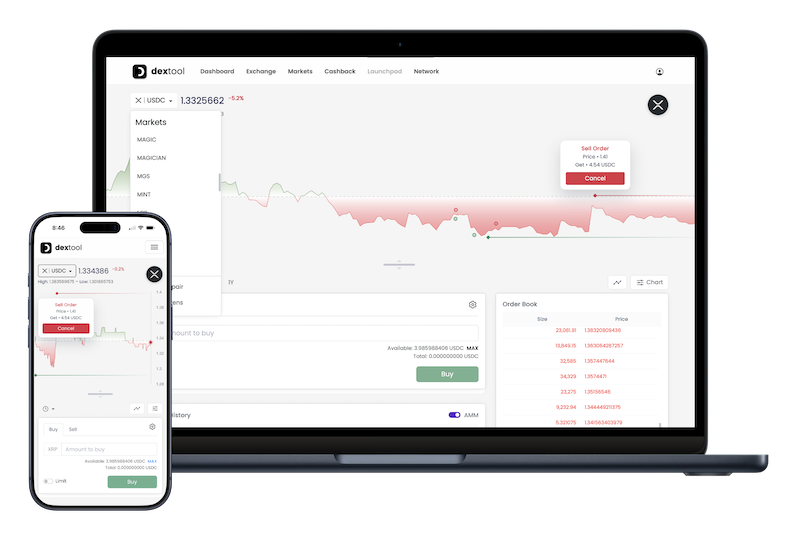 Dextool dashboard preview